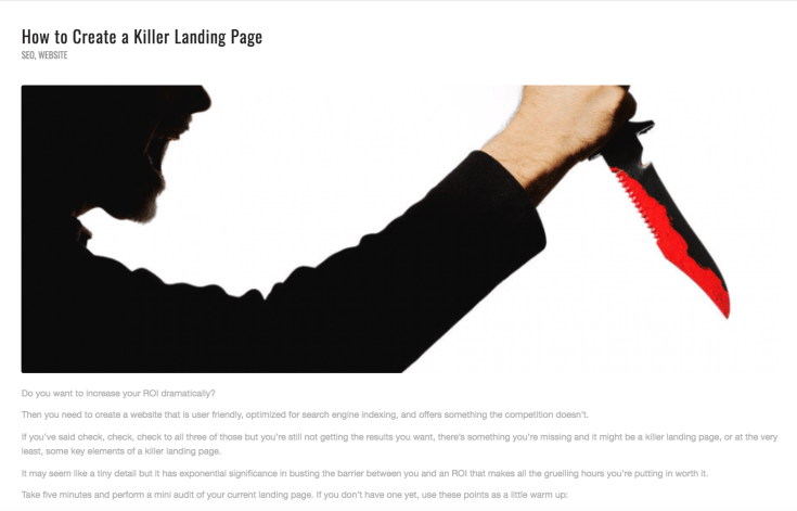 How to create a landing page